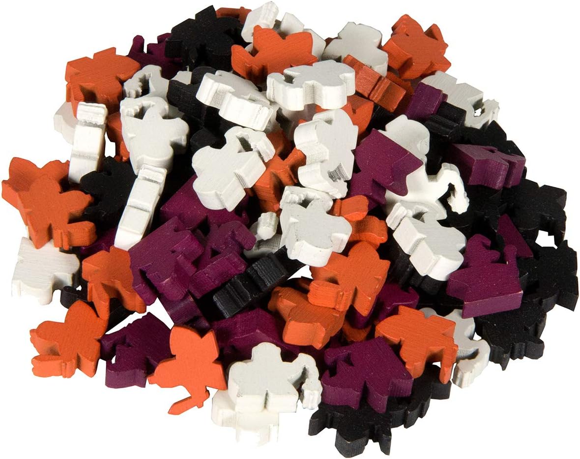 The Broken Token Waterdeeples - Wood Meeples Tokens Compatible with Lords of Waterdeep, Pack of 100