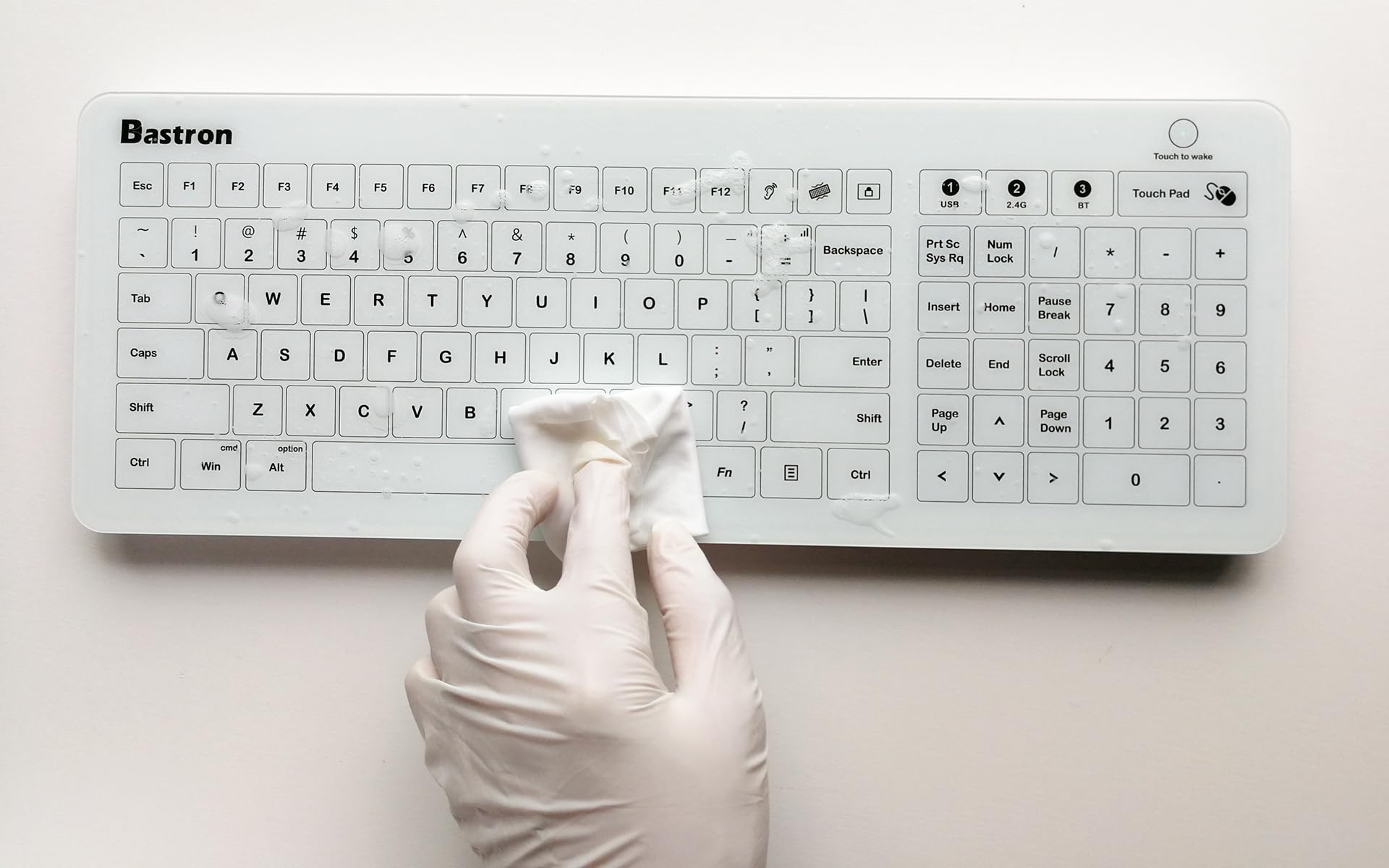 Amazon.com: Waterproof IP67 Wireless Glass Touch Keyboard with
