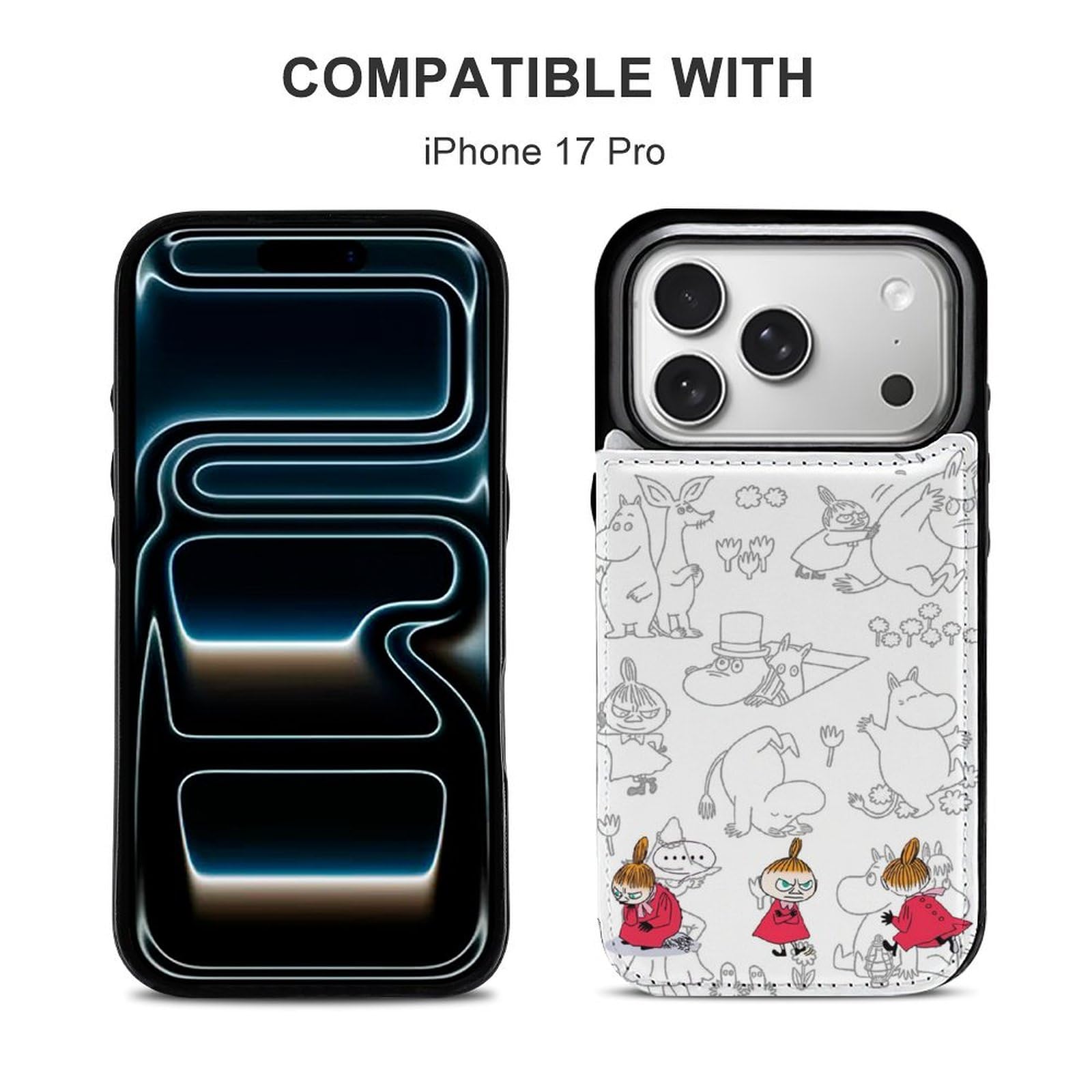 Amazon.co.jp: TUNMASOO iPhone 17 pro 用 ケース 手帳型 ムーミン