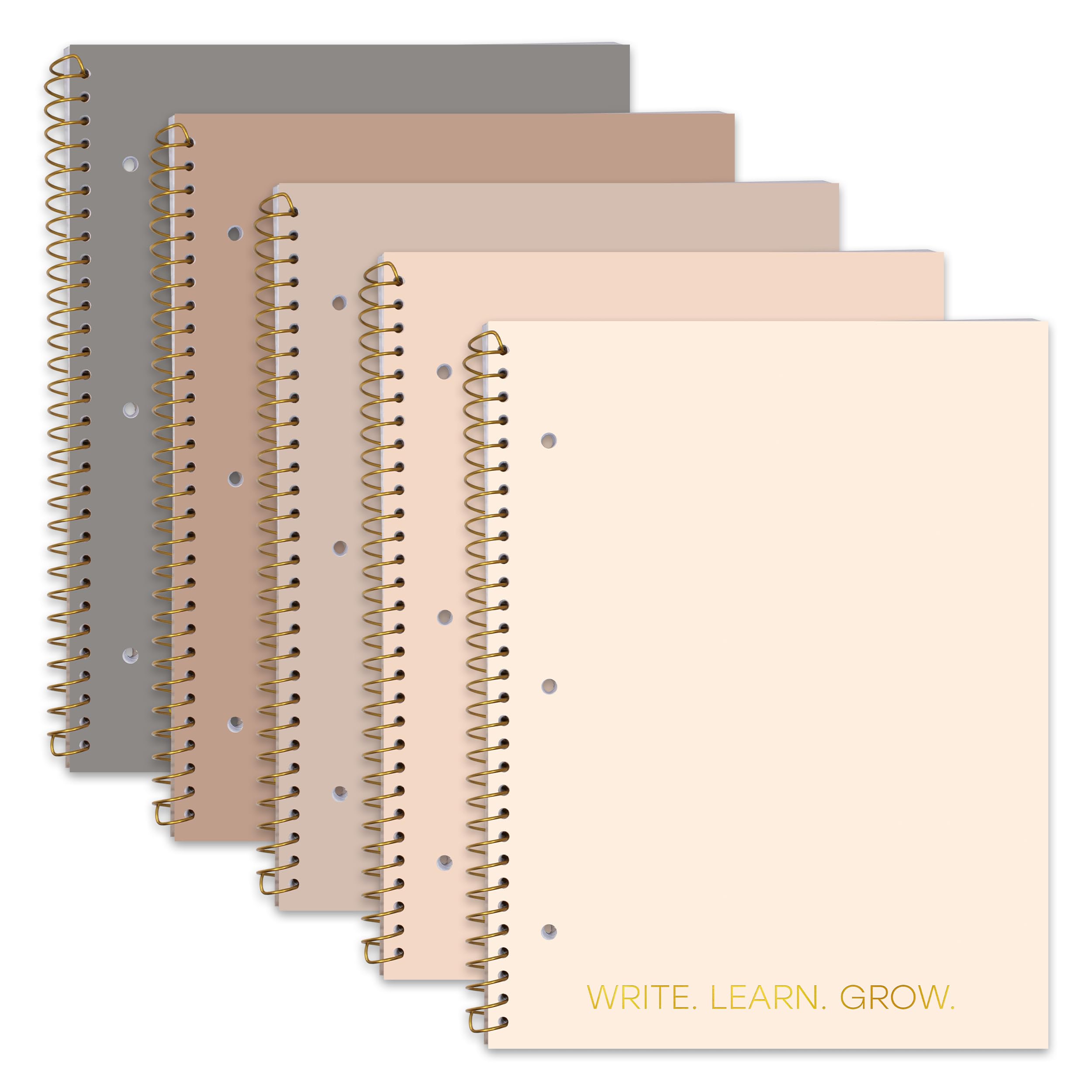 Decorably Lot de 5 carnets lignés