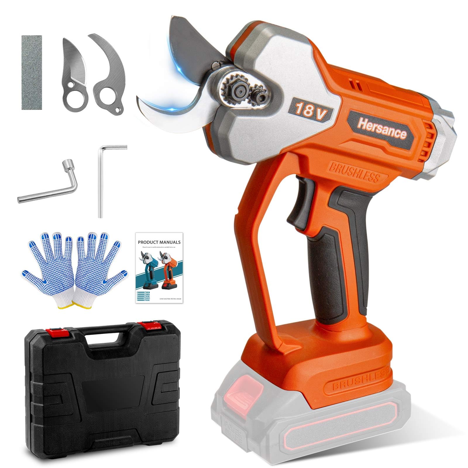 Troncarami a batteria per batteria Makita da 18 V, diametro di taglio 35 mm, elettrico professionale (senza batteria), contatore di taglio display LCD, protezione anteriore per le mani