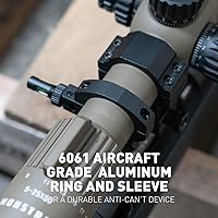 Vista 6 de Monstrum Burbuja de nivel de alcance de rifle plegable 1.181 in de diámetro