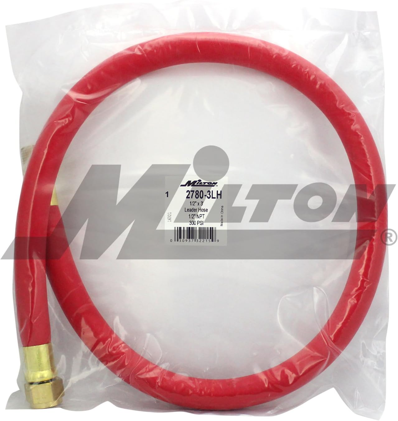 Milton 2780-3LH 3 Foot 1/2" EPDM Rubber Leader Hose