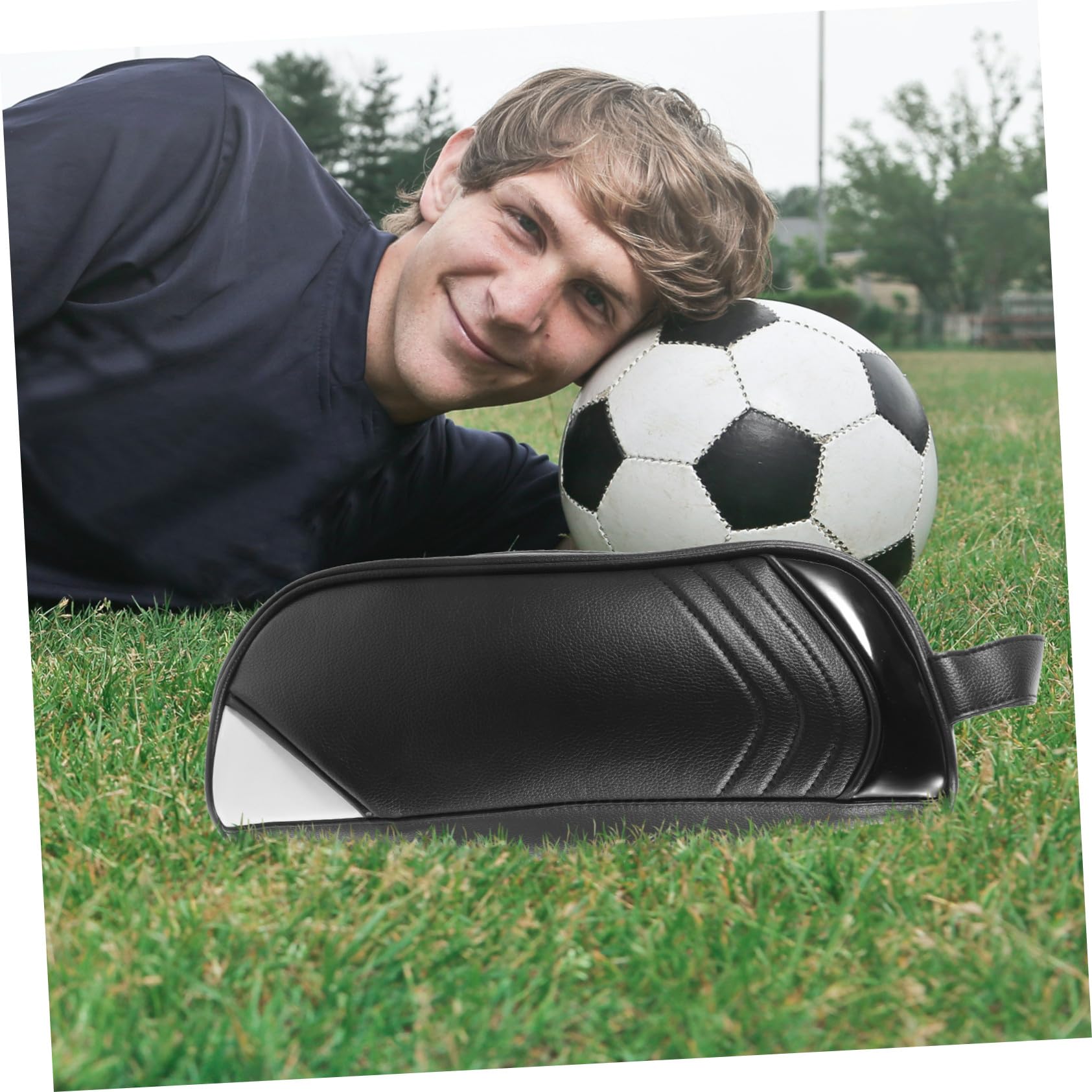 OUNONA Borsa per Scarpe da Golf in Resistente Custodia da Viaggio Cerniera per Scarpe Sportive Borsa Portascarpe Leggera e Portatile