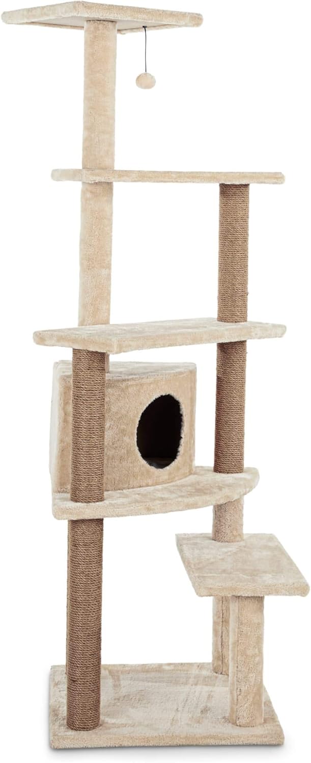 Animaze 5Level Cat Tree with Condo, 25.3" L x 23.8" W x