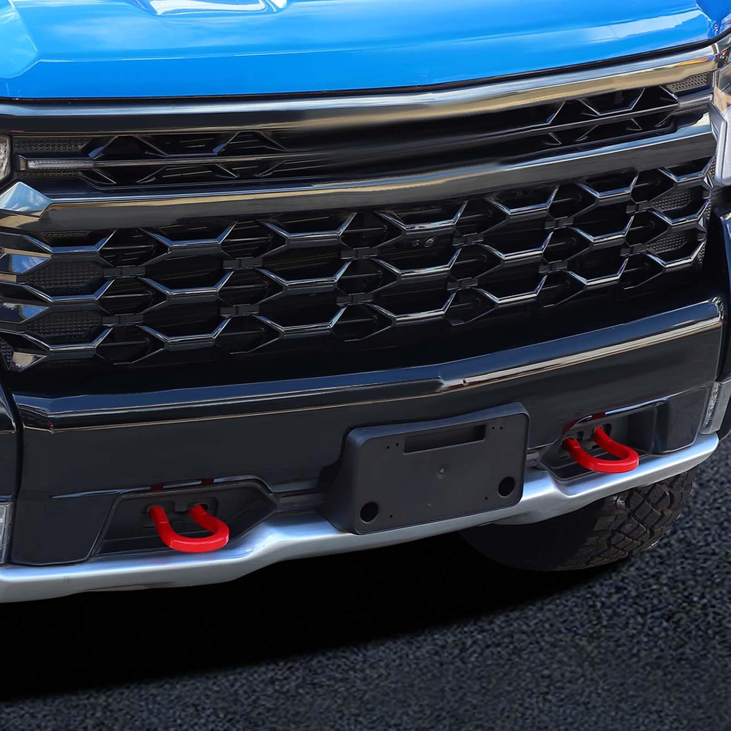 Voodonala for Chevy Silverado ZR2 2022-2024 Front License Plate Frame License Bracket Compatible with Chevrolet Silverado ZR2 2022-2024