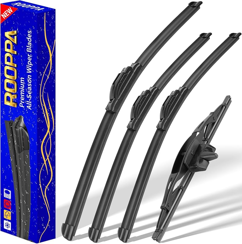 Palhetas do limpador de para-brisa Rooppa para Toyota FJ Cruiser 2007 a 2014 – Kit com 4 unidades