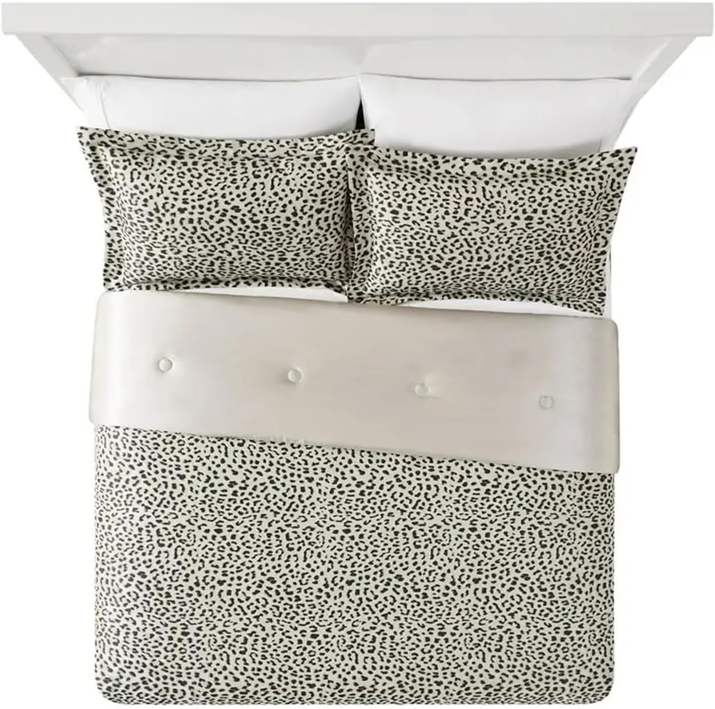 3-Pieces Bedding Sets, Leopard Comforter Set, Queen,Bed