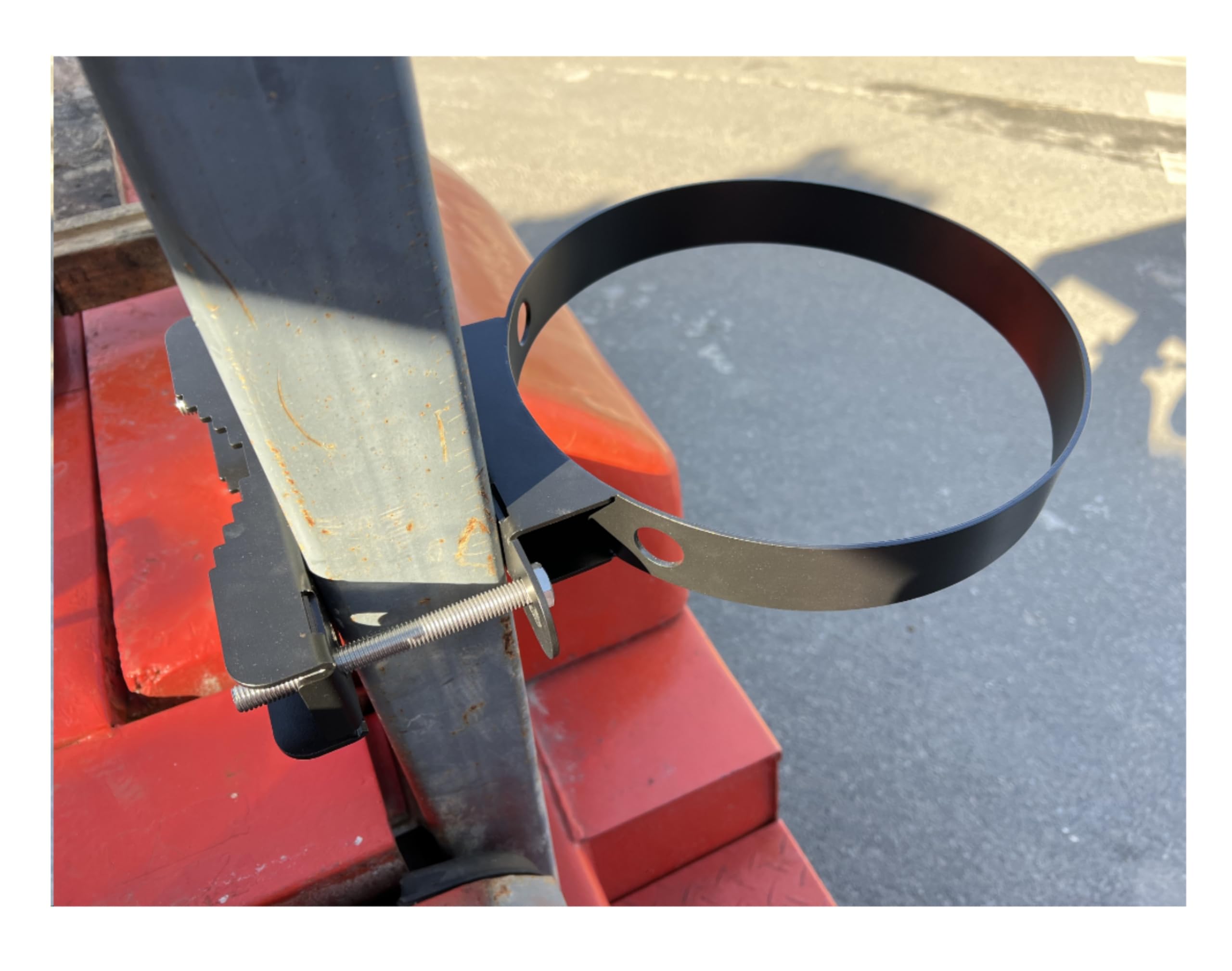 5-Gallon Bucket Holder, Suitable for Lawn Mowers, Tractors, Landscape Vehicles, Trucks, UTVs, Multi-Purpose Vehicles, Easy to Install, Can be Installed on ROPS (Bucket Not Included)