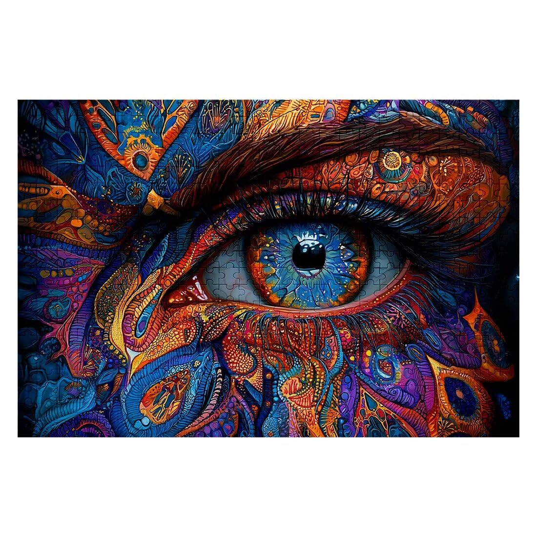 Puzzle 3000 sztuk Abstrakcyjne Puzzle Oko Wymiary 122x81 cm Puzzle Dla Dorosłych Kreatywna Rozrywka, Śmieszne Klasyczne Puzzle Zabawki Edukacyjne Oryginalne Prezenty Dla Kobiet D-28