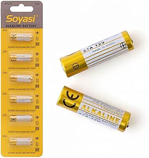 27a 12v Battery,A27 27A 12V Battery 6 Pack,27a 12v Battery for Remote, Long Lasting 12 Volt A27 Batteries