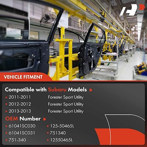 Miniatura 3 de A-Premium Elevalunas eléctrico con motor compatible con Subaru Forester 2011 2012 2013 delantero izquierdo con antipellizcos