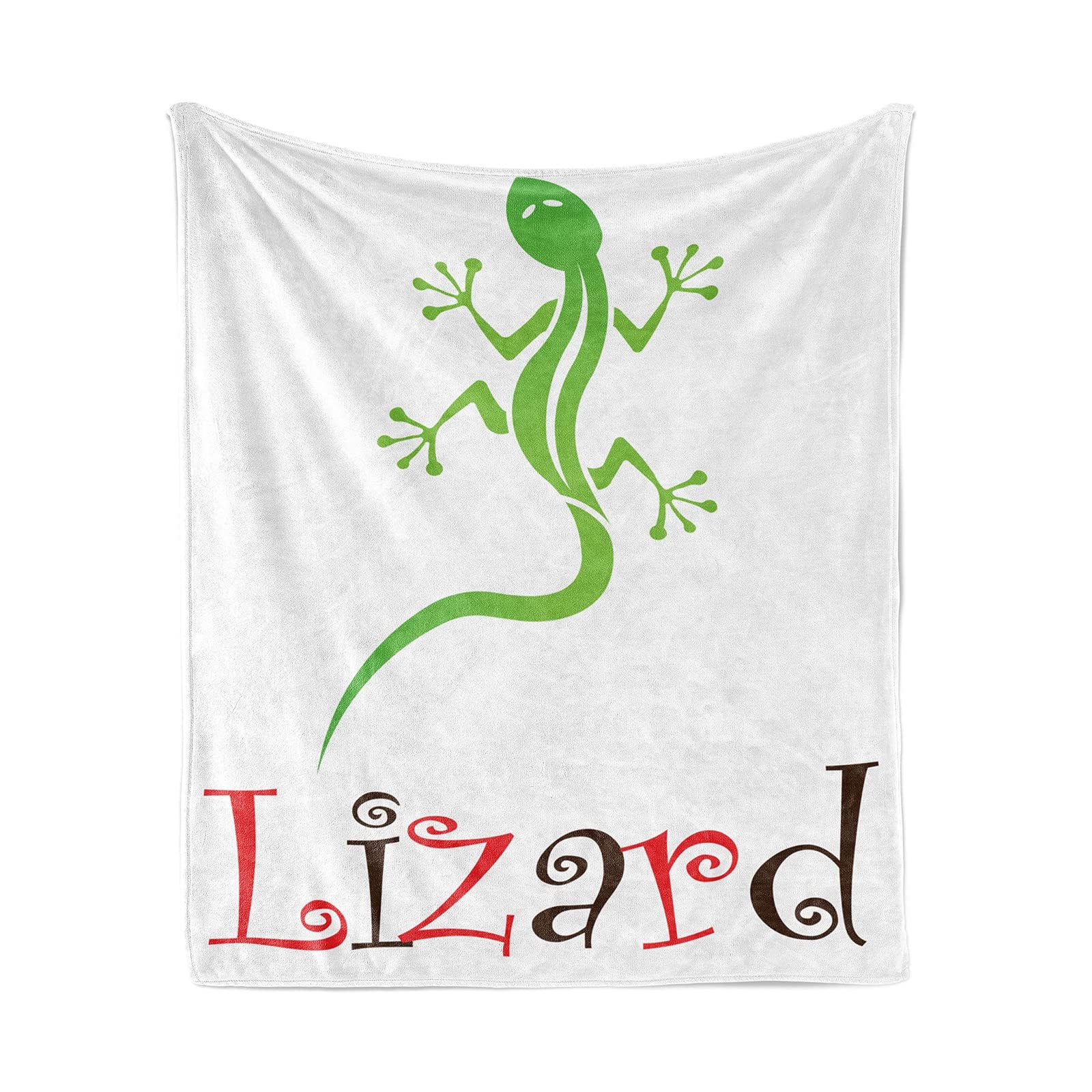 Ultraweiche Flanell-Fleece-Decke 152x203 Cm – Reptilien-Eidechsen-Muster, Für Couch & Bett