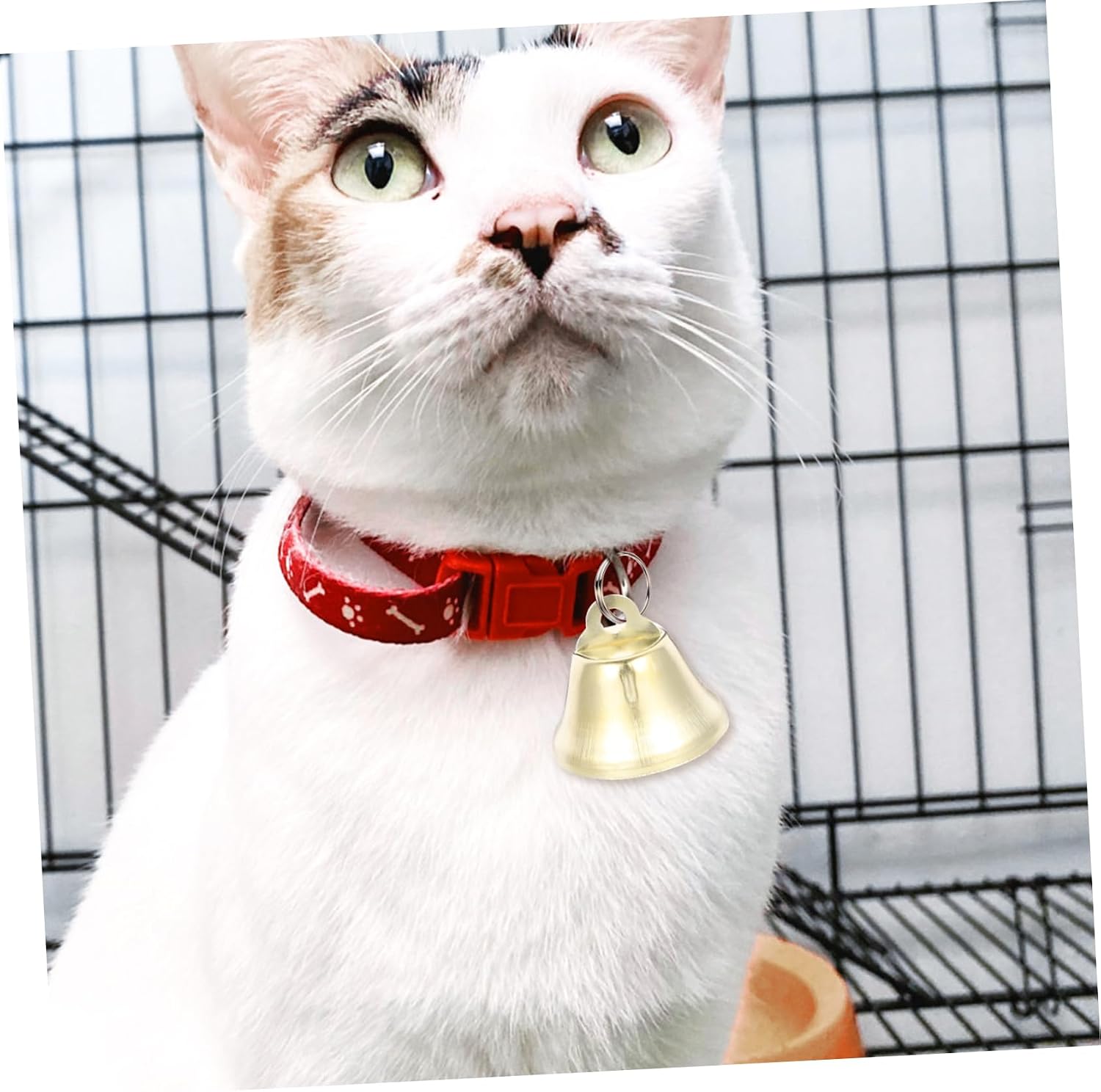 EXCEART Small Mini Jingle Bells Metal Pet Hanging Bell for Christmas and Weddings DIY Craft Accessories Gold for Festive Decor and Party Use