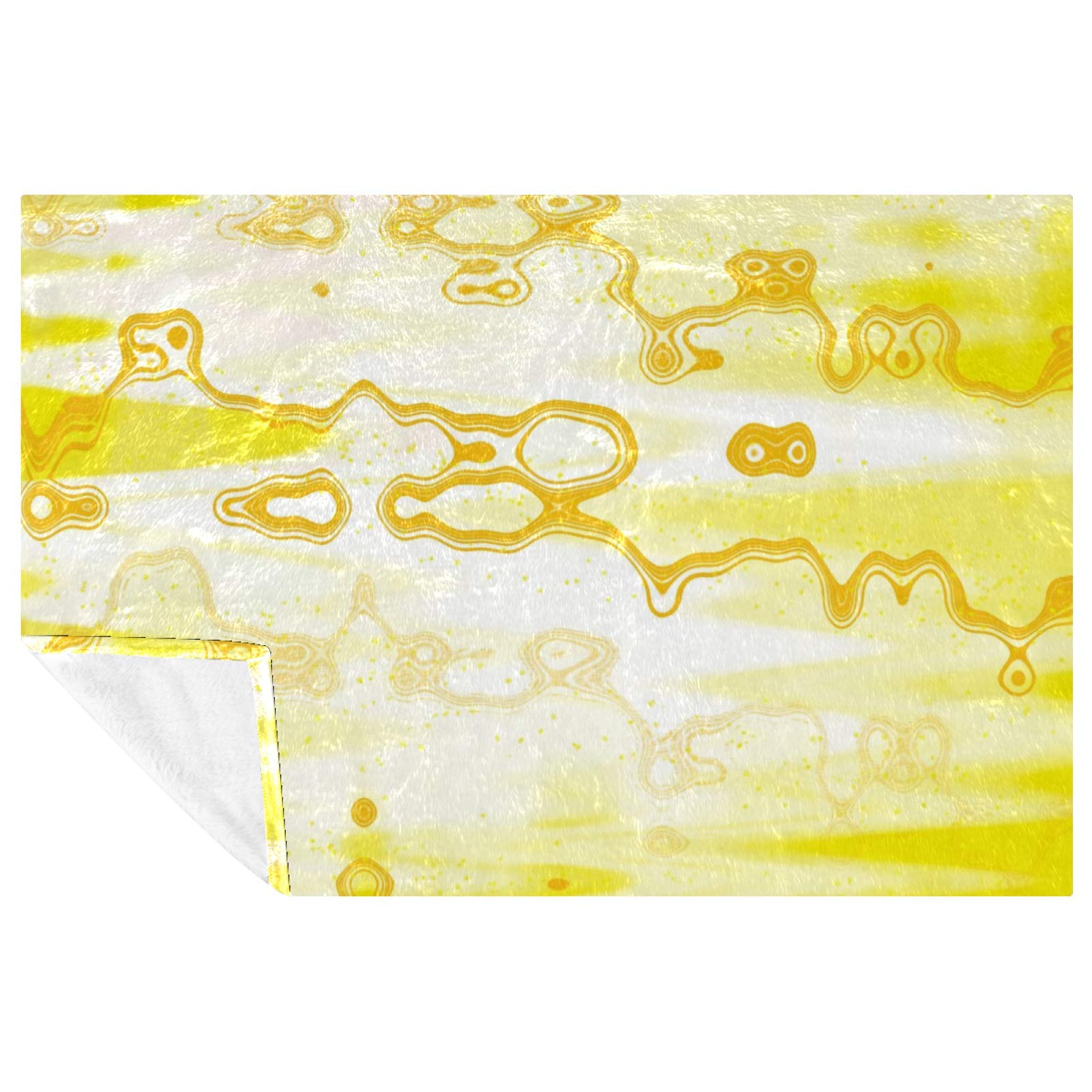 Couverture douce liquide doré contre le froid pour canapé et couchage d'appoint