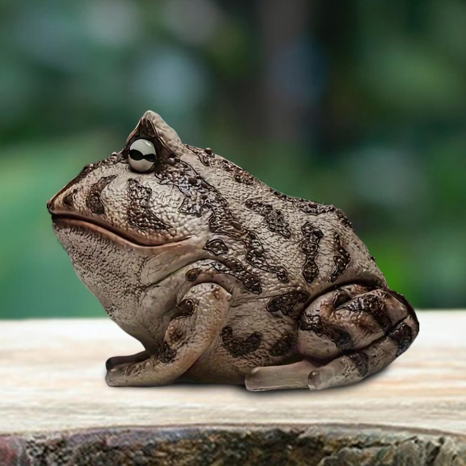 Amazon.co.jp: Lyricalist Frogの置物 - フェイクカエルの置物 樹脂