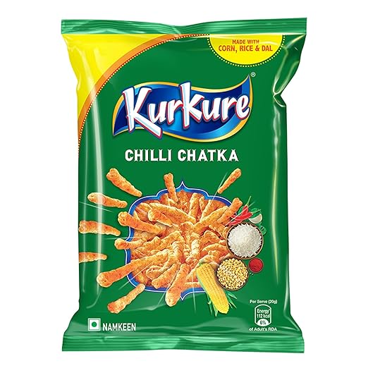 Namkeen Chips, Chilli Chatka Flavour, Crispy Spicy Chips & Snacks, 70/75g(Weight May Vary)