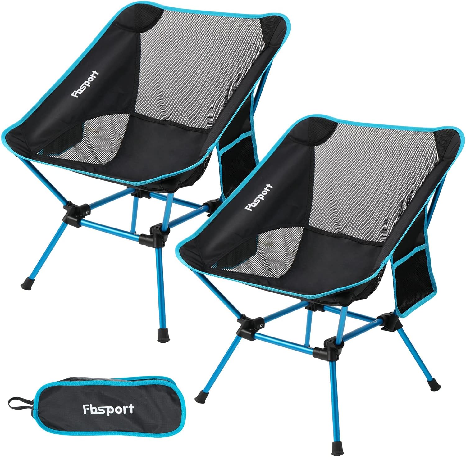 Ablazer Campingstühle – 2 Stück, Klappbar, Bis 158,8 Kg Belastbar, Mit Seitentaschen & Getränkehalter