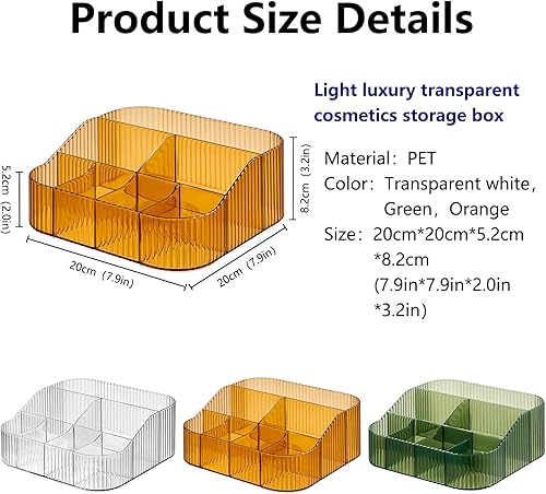 Miniatura 6 de DASITON Soporte para brochas de maquillaje de gran capacidad, 8 ranuras para brochas de maquillaje, soporte para brochas de maquillaje a rayas