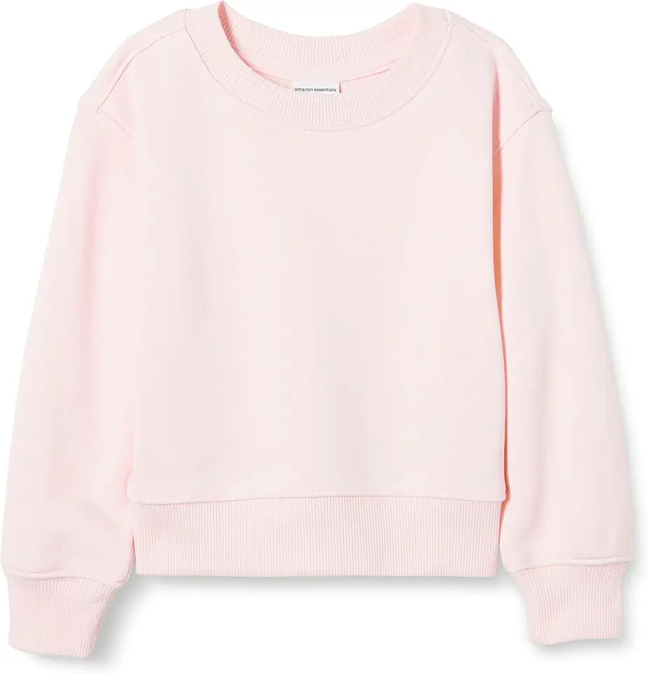 Amazon Essentials Girls and Toddlers' Crew Neck Sweatshirt OEKO-TEX STANDARD 100