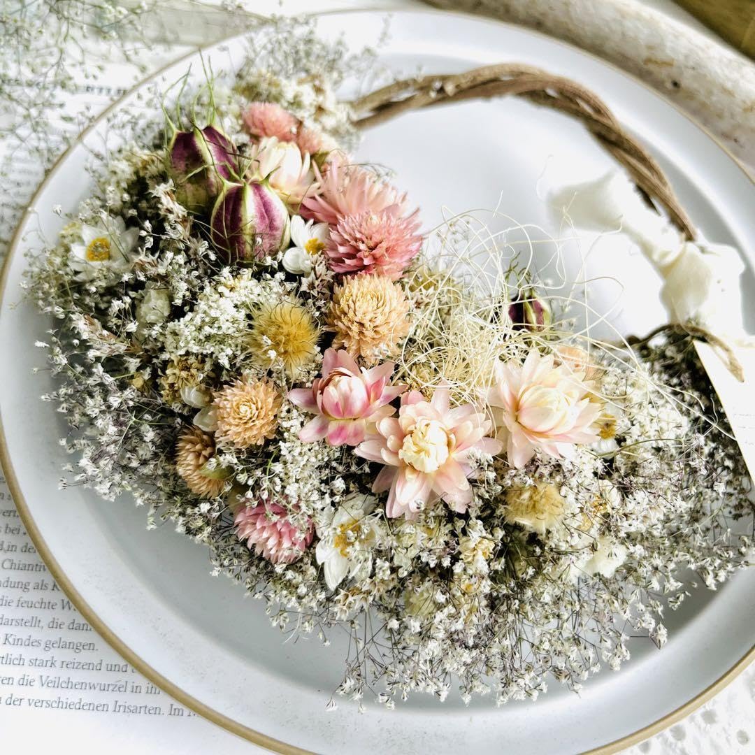 Amazon｜リース かすみ草 ドライフラワー｜ドライフラワー オンライン通販