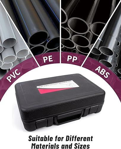 Miniatura 4 de Juego de 7 piezas de escariador de tubos de PVC con 34 pulgadas, 1 pulgada, 1-14 pulgadas, 1-12 pulgadas, 2 pulgadas, 3 pulgadas, 4 pulgadas, cabeza