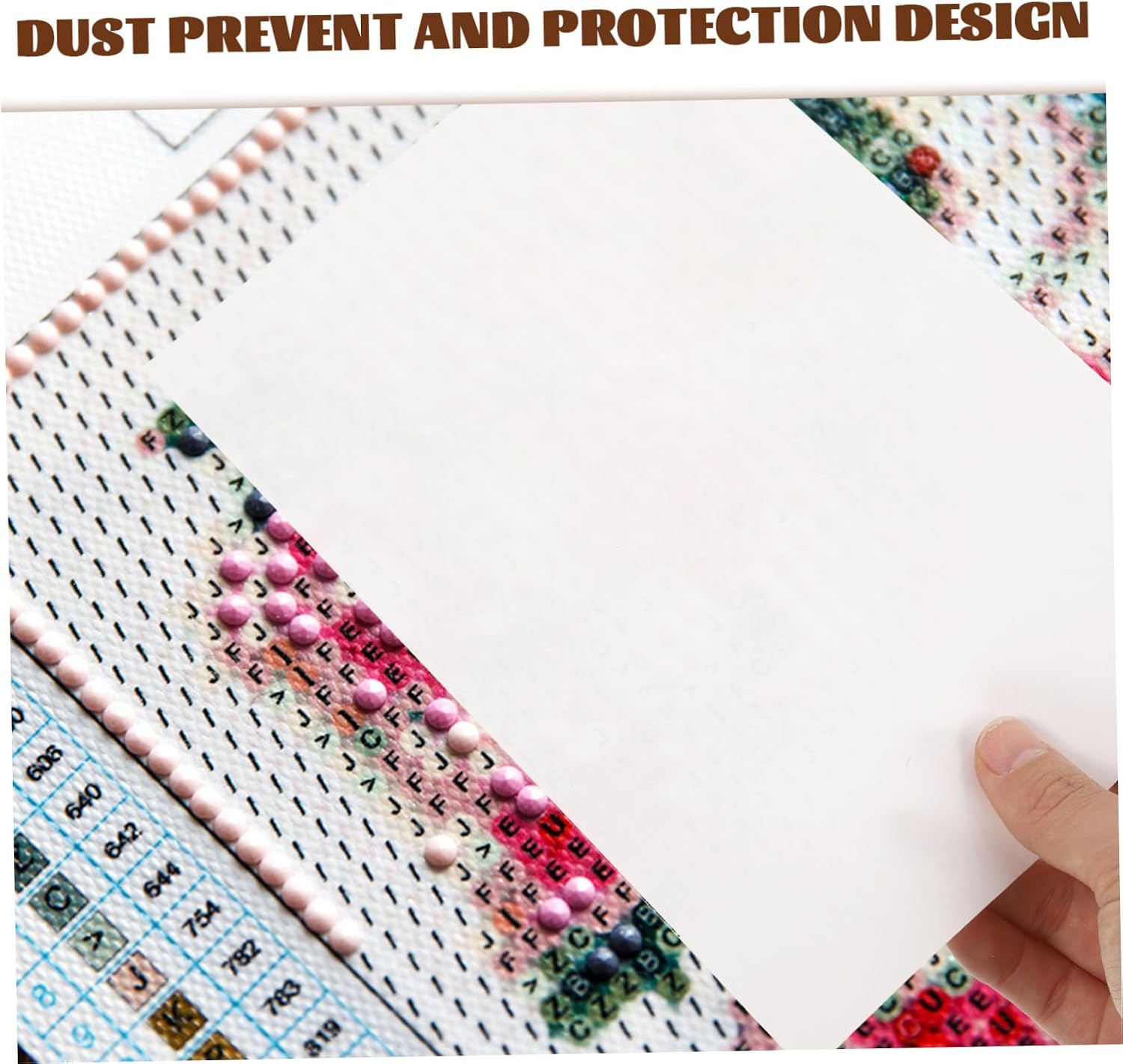 Homoyoyo 120pcs Diamond Drawing Release Paper Practical -Stick Cover for and Embroidery Double-Sided Film for Dust and Damage Prevention