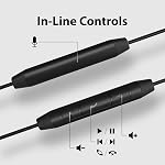 Avantree Resolve –3.5mm AUX Ecouteurs à écran ouvert filaire avec micro & Crochet sur oreille, pour les aînés & Hommes avec grandes oreilles, idéal pour bureau, extérieur & Accueil (Grande Taille)