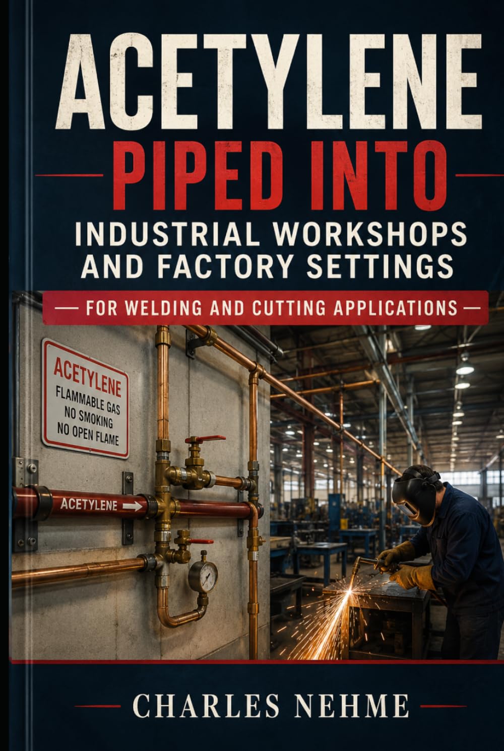 Acetylene Piped into Industrial Workshops and Factory Settings for Welding and Cutting Applications