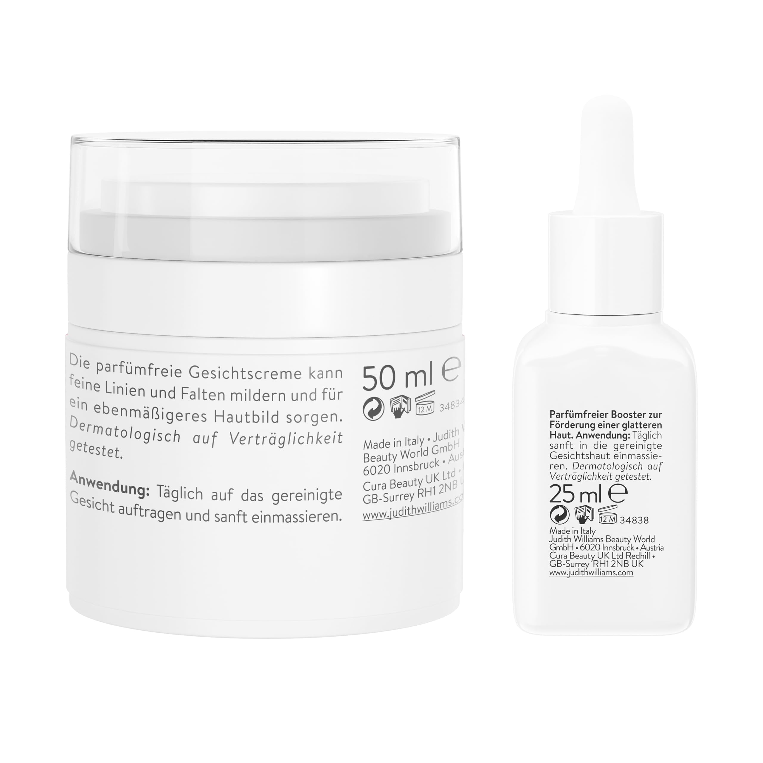 Judith Williams Cosmetics Peptide Set Creme 50 ml & Serum Booster 25 ml