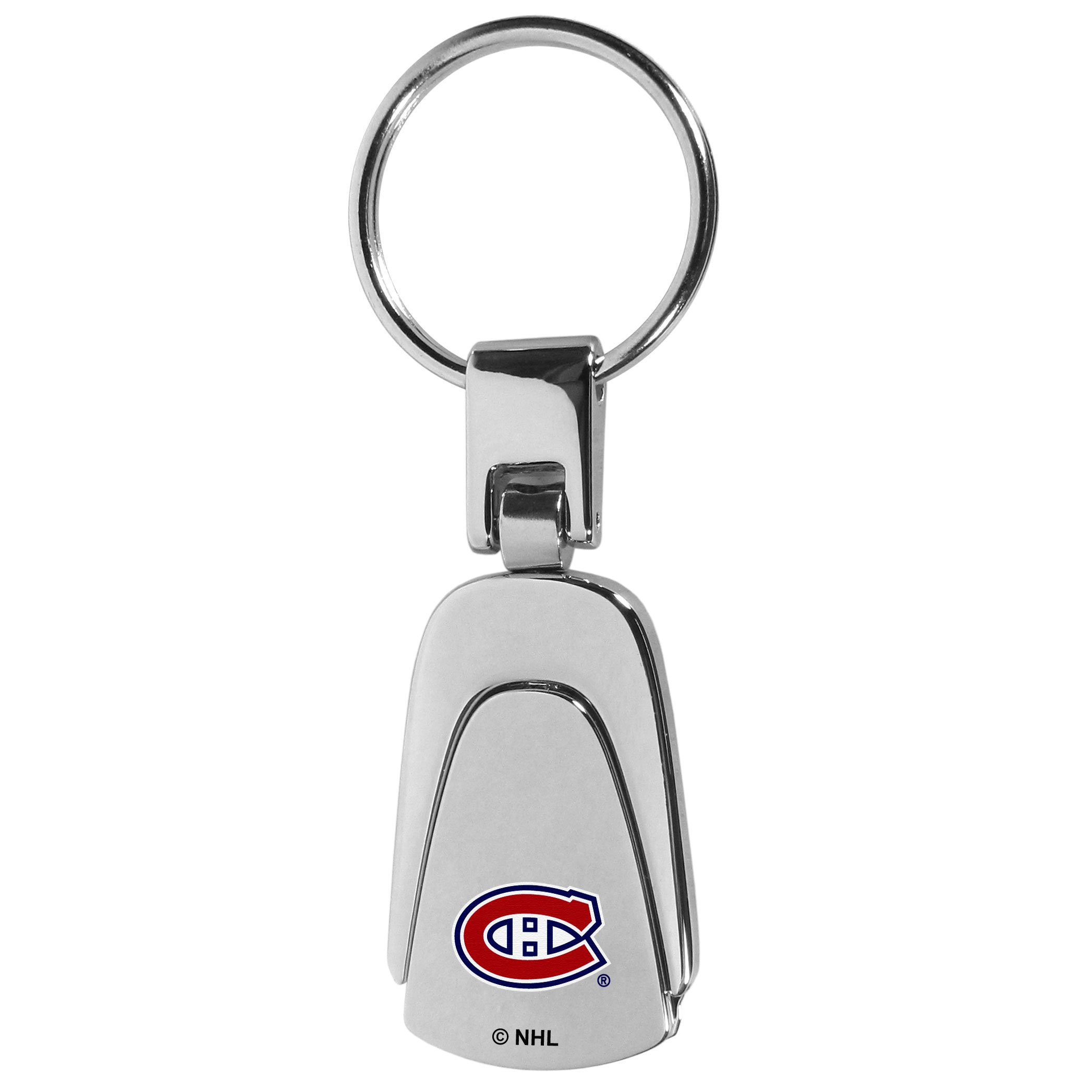 NHL Montreal Canadiens Unisex Siskiyou SportsSteel Teardop Key Chain, Metal, One Size