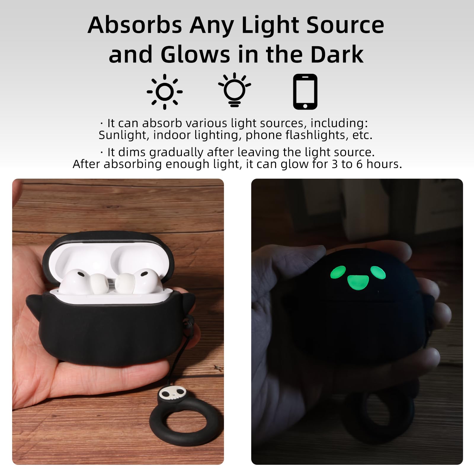 Amazon.com: CCXNAS for AirPods Pro 3 Case - 2025, [Glow in The