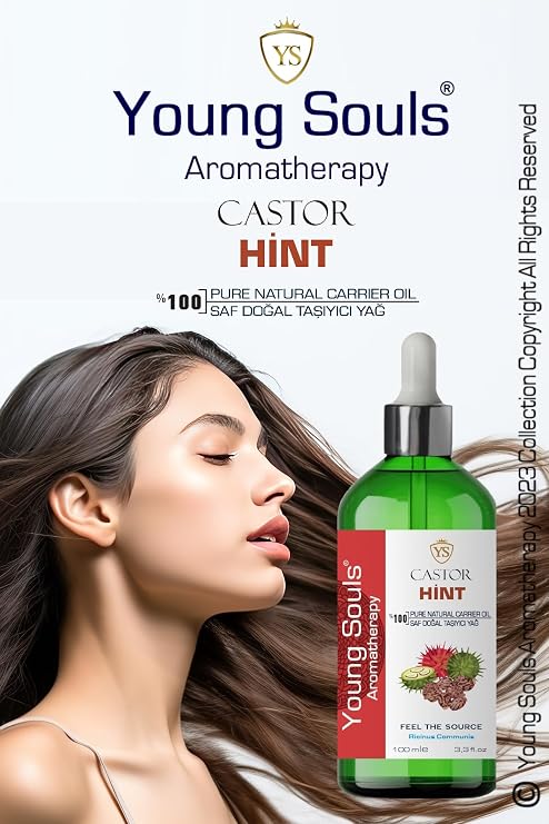 Young Souls Aromatherapy Castor Carrier Oil Hint Yağı 100 ml (YOĞUN KIVAMLI)