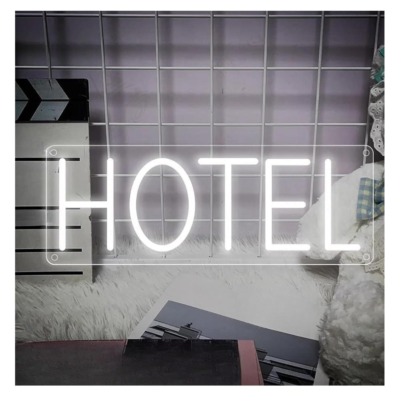 Zynther Neon lamp for neon Sign for Panel for Hotels, Wall Decor, Business Signs(50cmx18cm C)