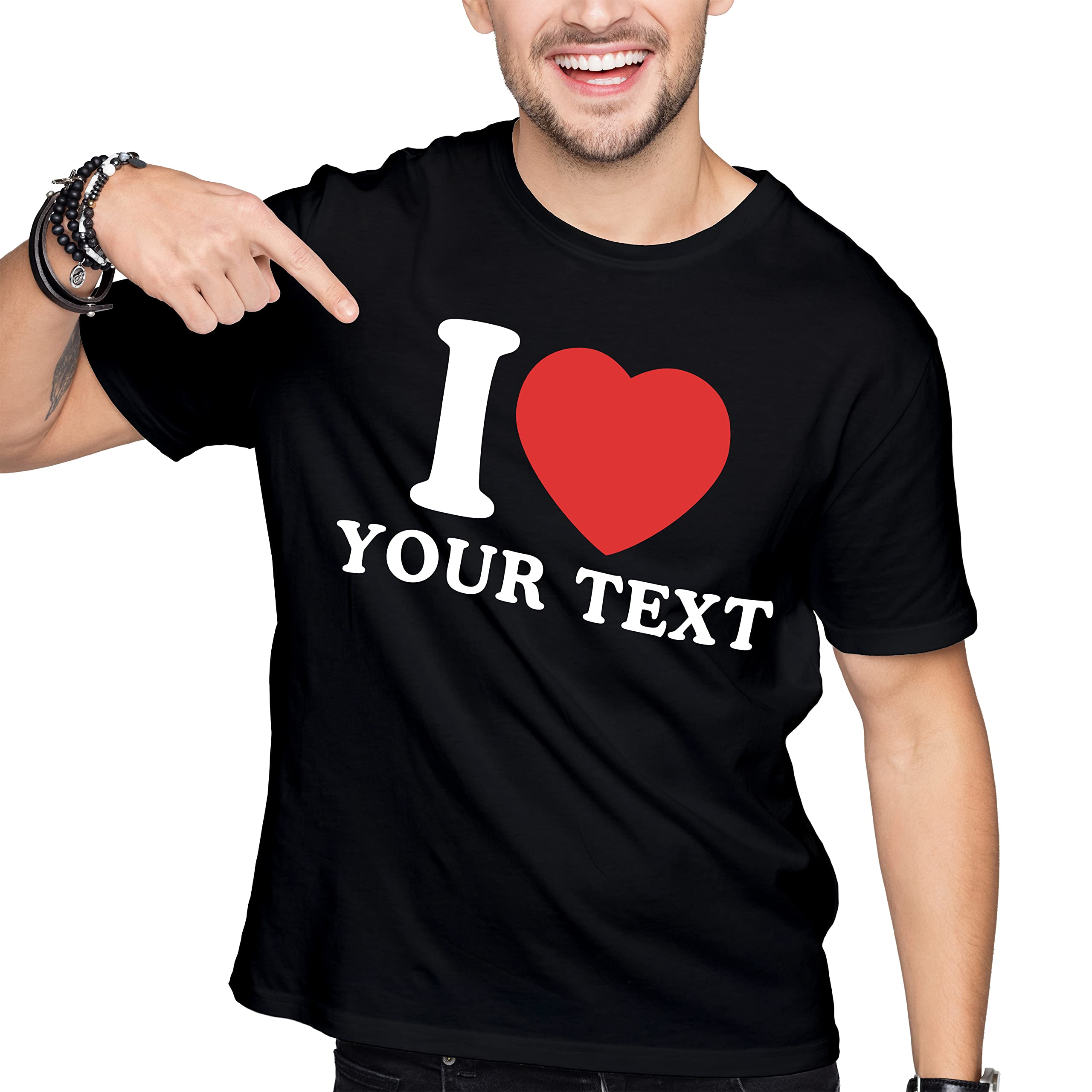 PranbooCustom Shirts for Men & Women, Customized Personalized Tshirts, Design Your Own Shirts Front & Back