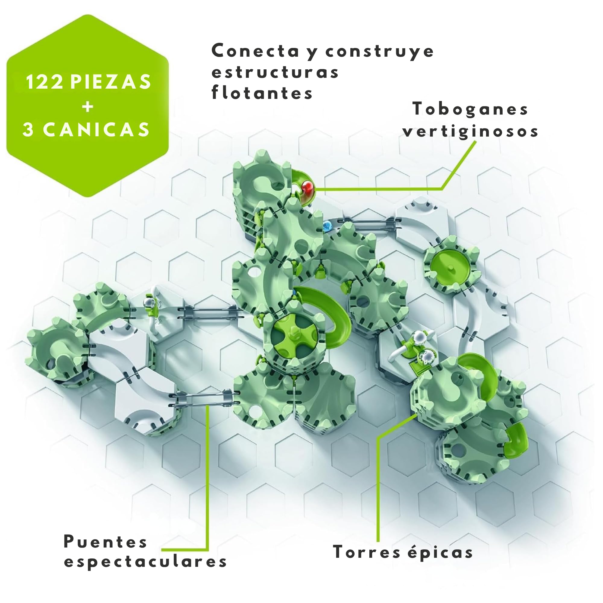 Ravensburger - GraviTrax Action Set Skytrax, Circuito Canicas 122 pz, 8+