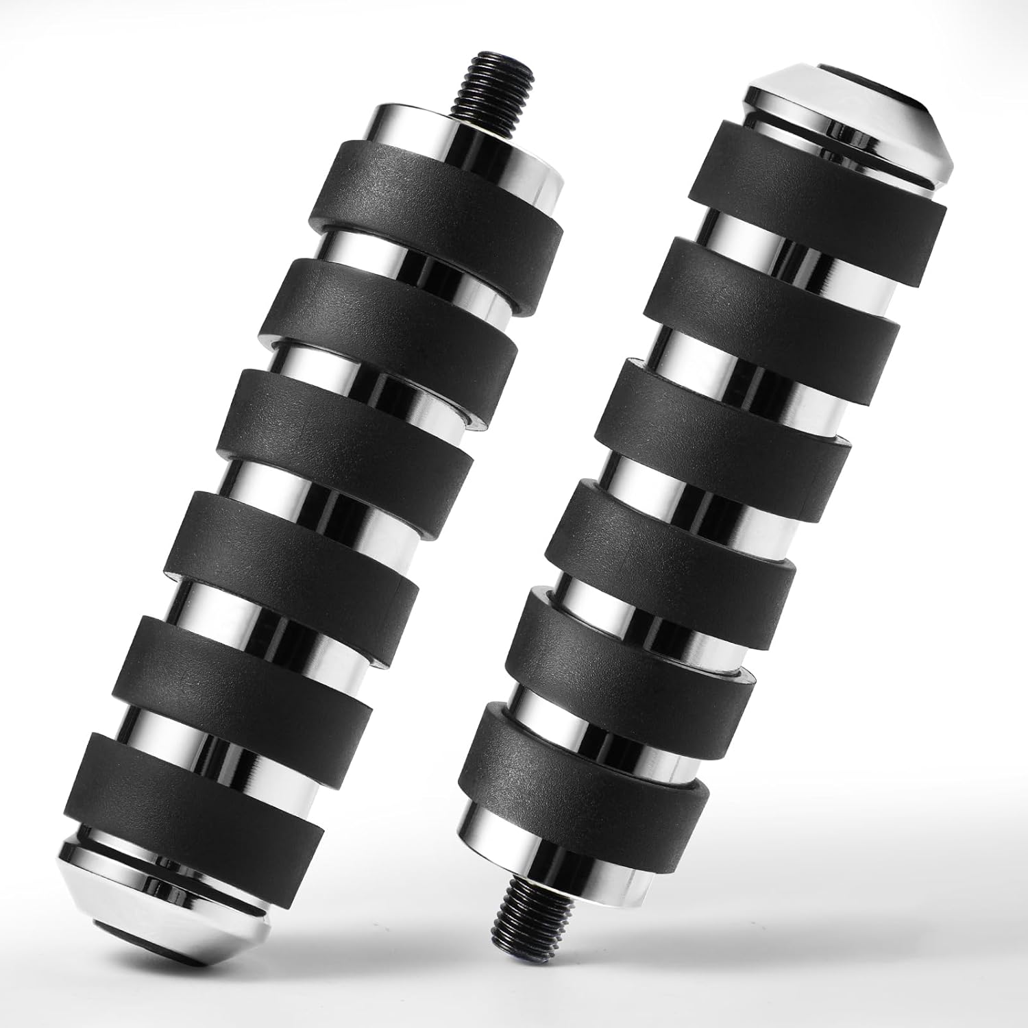 2Pcs Motorcycle 3.8" Extended Shift Peg, Front Rear Streamliner Heel Toe Shifter Peg Fit For Harley Touring Street Glide Road King Road Glide Trike Dyna Sportster FL Softail, Chrome