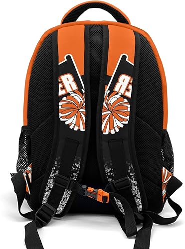 Miniatura 2 de Mochila de animadora púrpura claro personalizada con nombre para hombres y mujeres, bolso de hombro para computadora portátil, bolsa de libros,