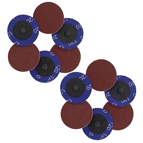 Miniatura 6 de ABN Disco de papel de lija de óxido de aluminio, 50 unidades - Juego de discos de lijado de grano 120 de 2 pulgadas, almohadillas de lija circulares