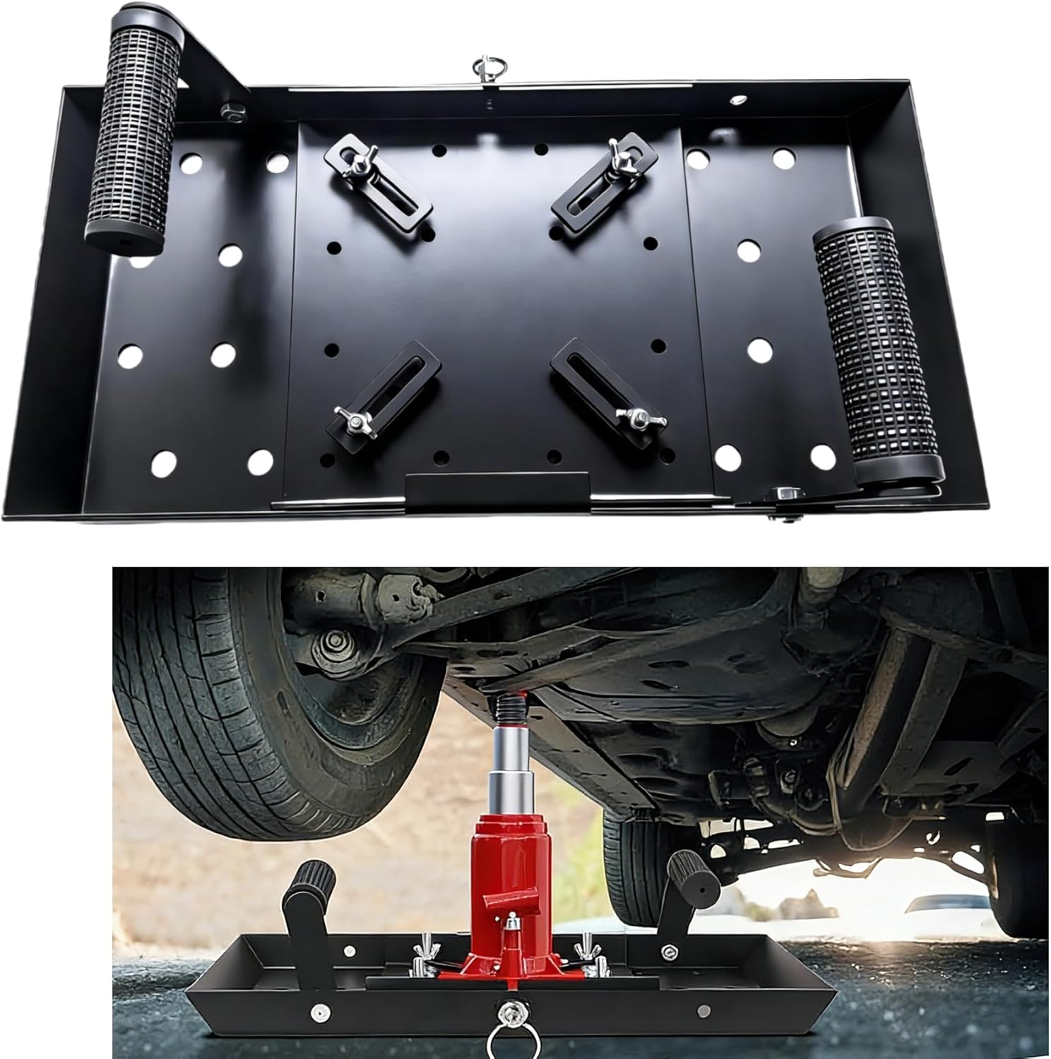Jack Base Plate, Universal Bottle Jack Base Stabilizer for Max 20t, Adjustable Size Jack Base Plate Stabilizer Jack Plate for More Stable Standin, Botle Jacks Stabilizer Accessories