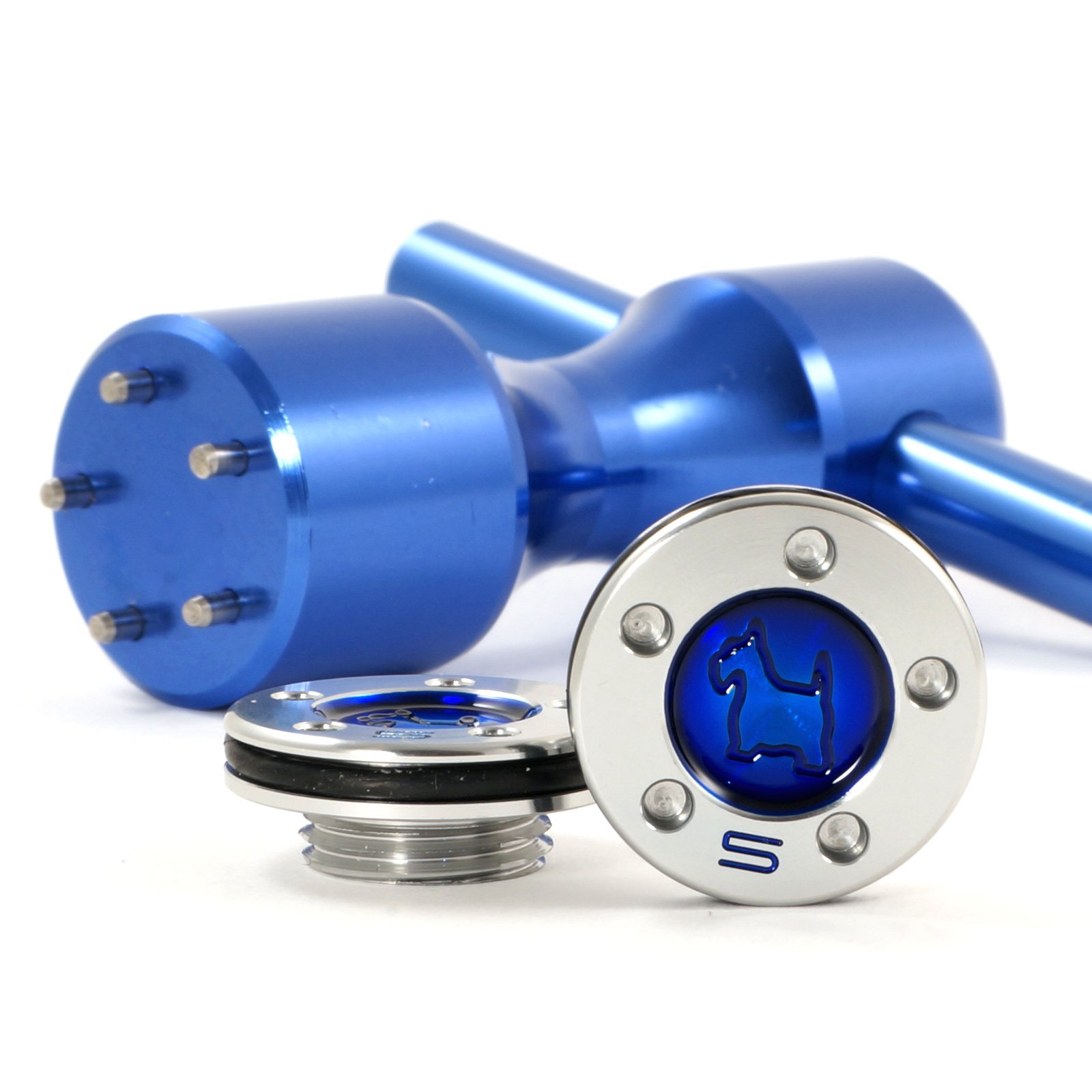19th Hole Custom Shop 2 of 5g Blue Weights Wrench for Scotty Cameron Fastback, Squareback and Roundback Putters, Scottie Dog (Blue)