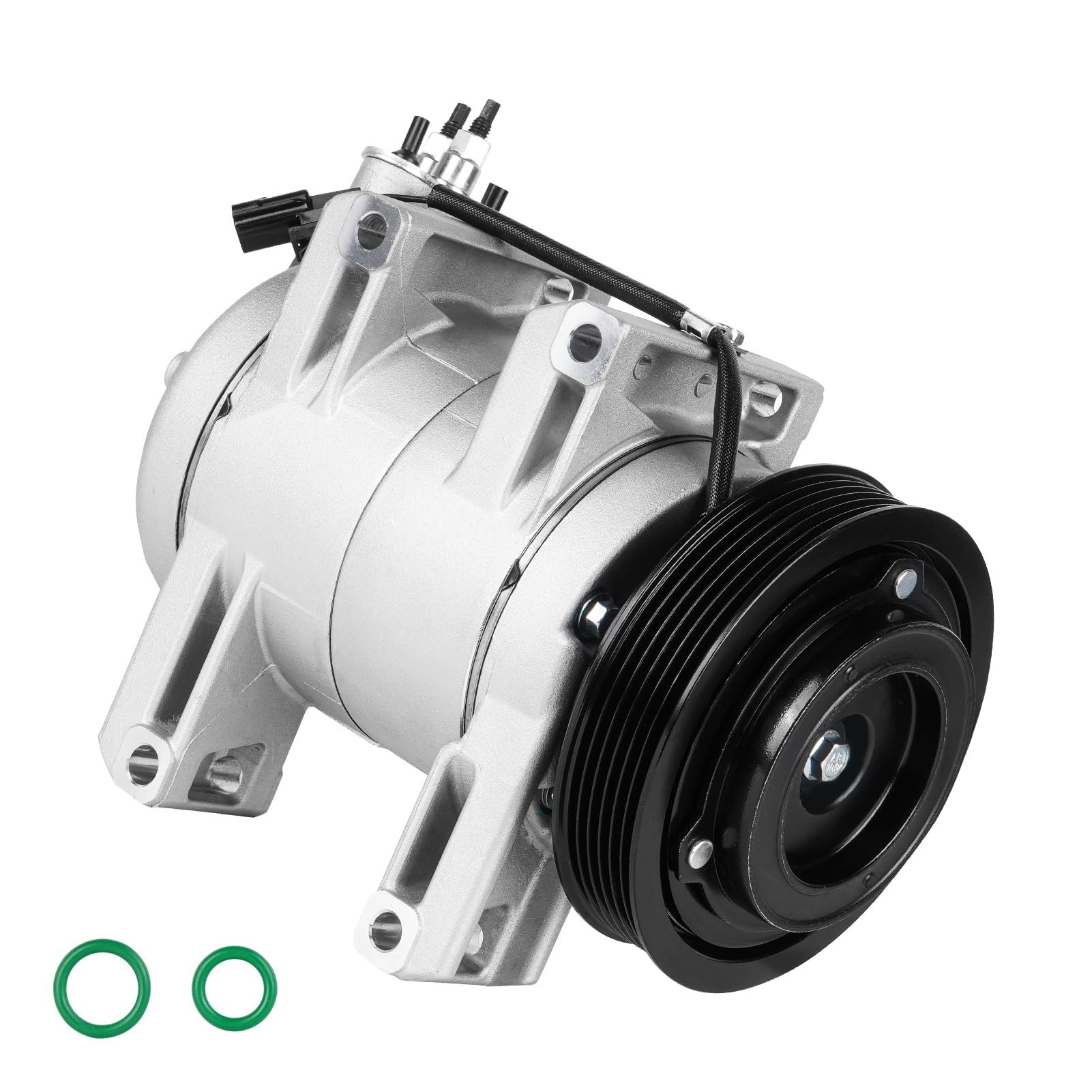 Photo 1 of Air Conditioning Compressor & A/C Clutch for A/C Clutch for Nissan Rogue 2.5L L4 2008-2013, for Rogue Select 2.5L 2014 2015, for Cabstar 2.5L 2008 2009(W/One Plug, DKS17D Style)