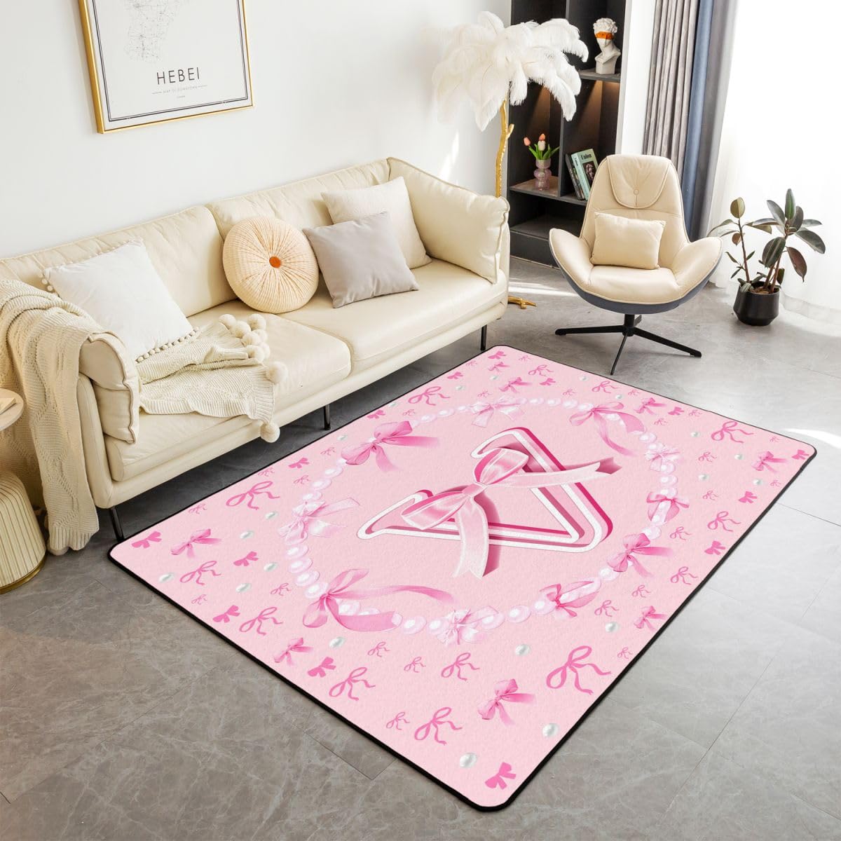 Tapis antidérapant pour chambre d'enfant : sécurité et douceur rose