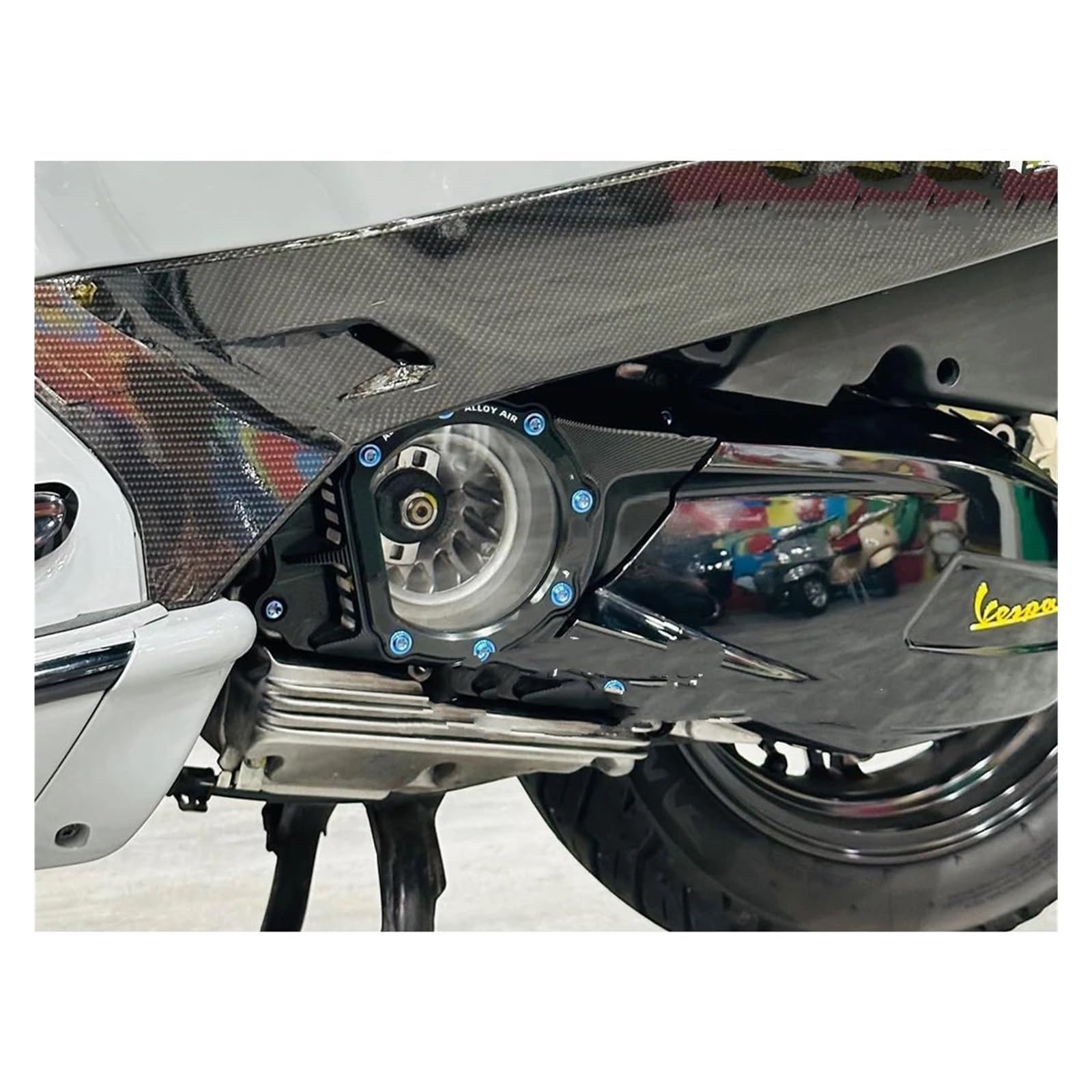 dzwon sprzęgła Do motocykla GTV300 GTS300 GTS 300 2019-2023 | Akcesoria Osłona skrzyni biegów ze stopu aluminium
