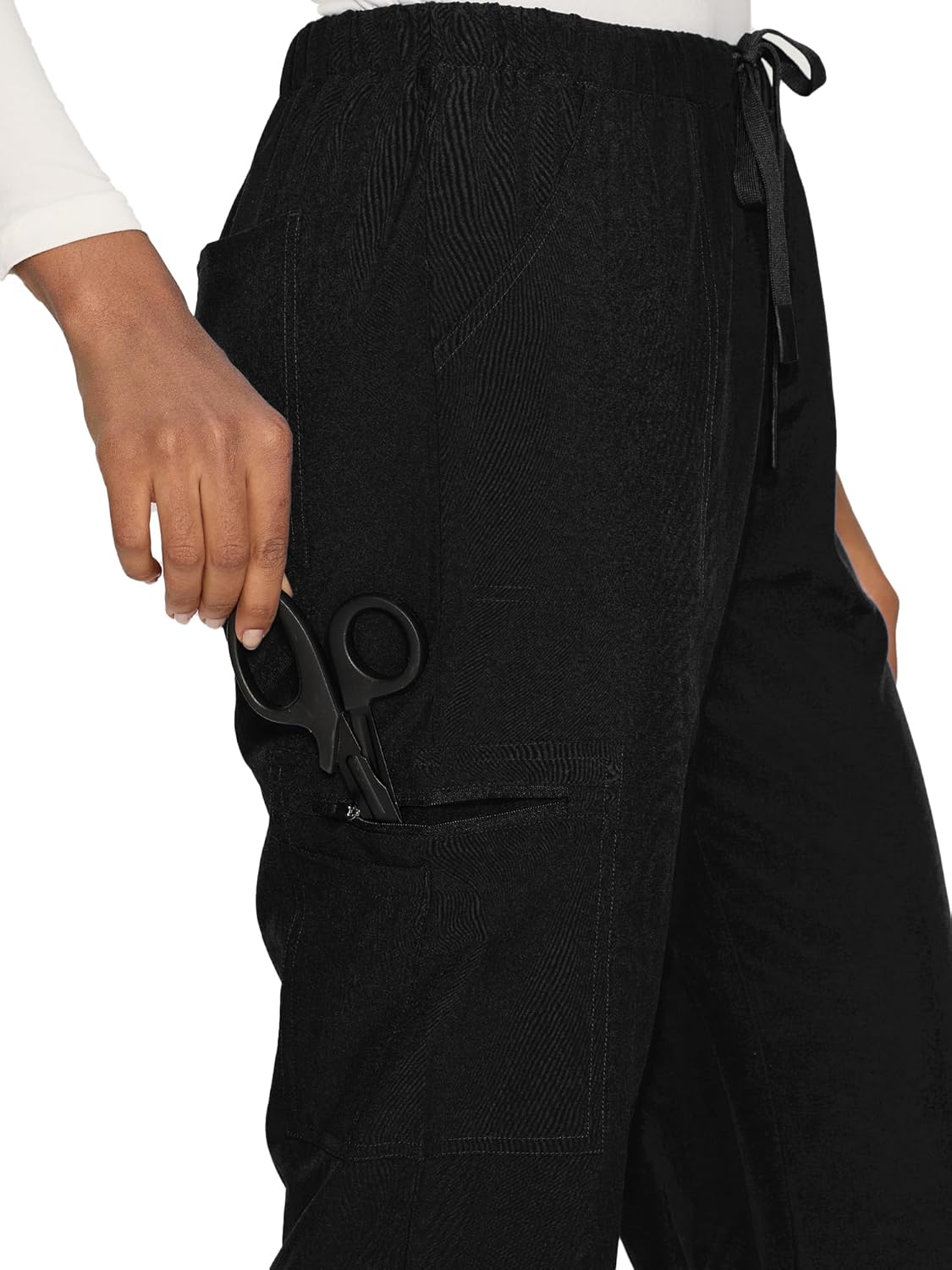 Women’s Scrub Pants – Soft Stretch Cargo with 8 Pockets, Loose Fit – Consider Sizing Down - Image 3