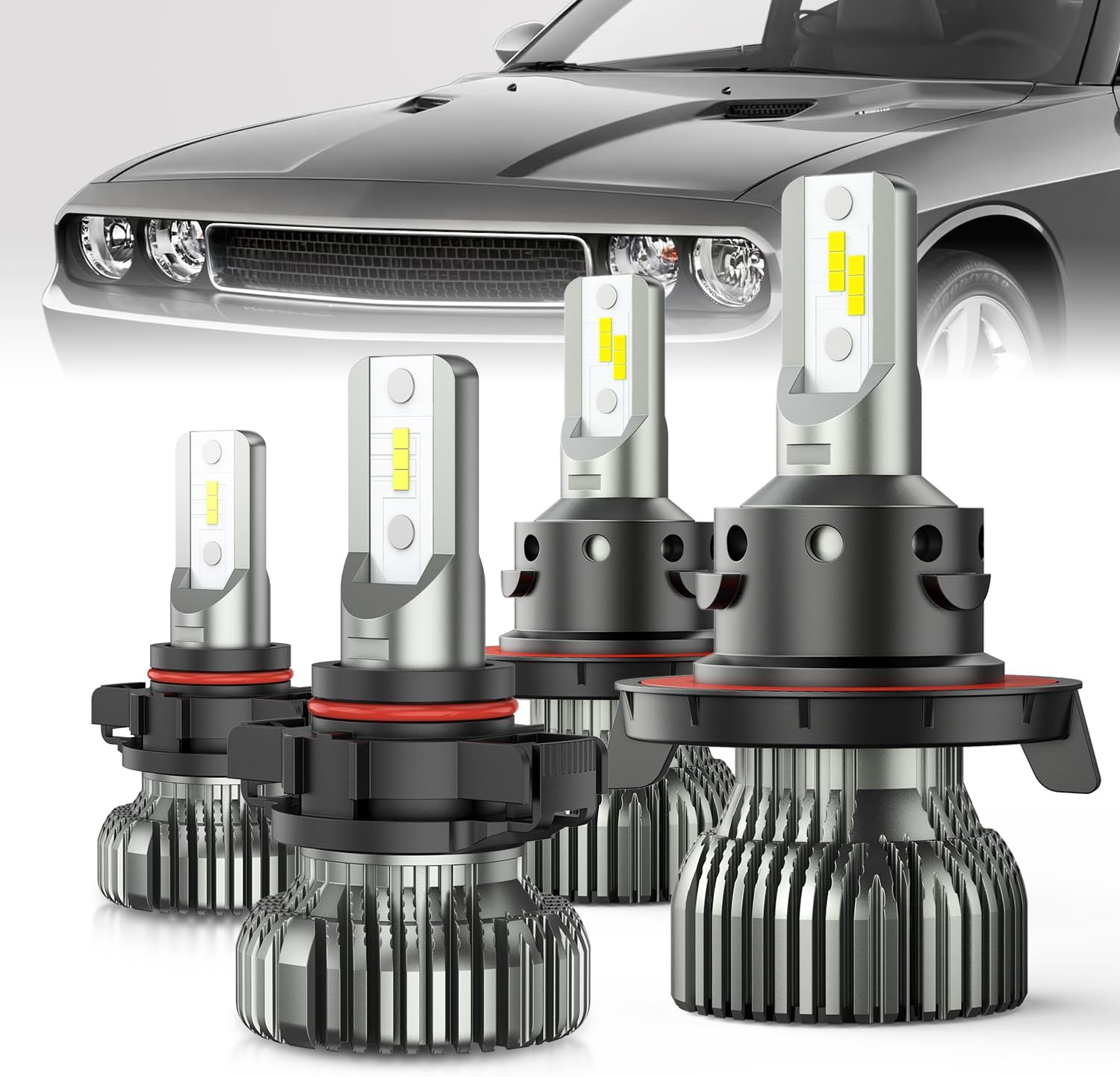 Nilight LED Headlight and Fog Light Bulbs Fits For Ford