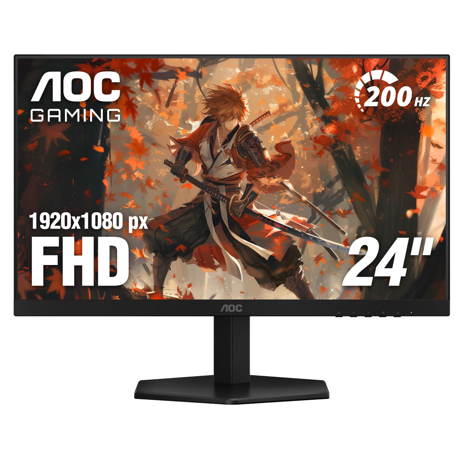 24G42HE 24 inch Gaming Monitor 1920x1080 200Hz, IPS Panel, Console Gaming Ready, Full HD, 3-Sided Frameless, 1x HDMI 2.0, 1x Display Port, 3-Year Zero-Bright-Dot