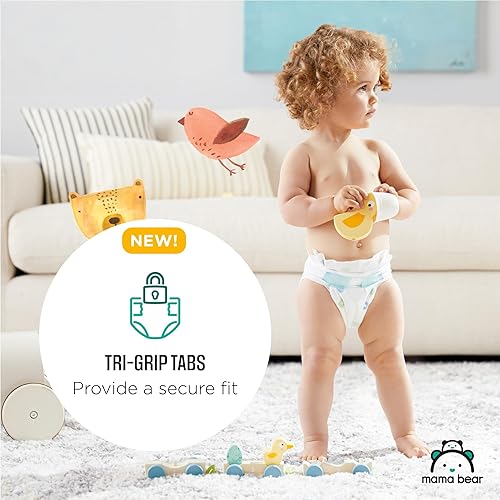 Miniatura 9 de Marca Tienda - Pañales Mama Bear de tacto suave hipoalergénicos talla 5 132 unidades 4 paquetes de 33