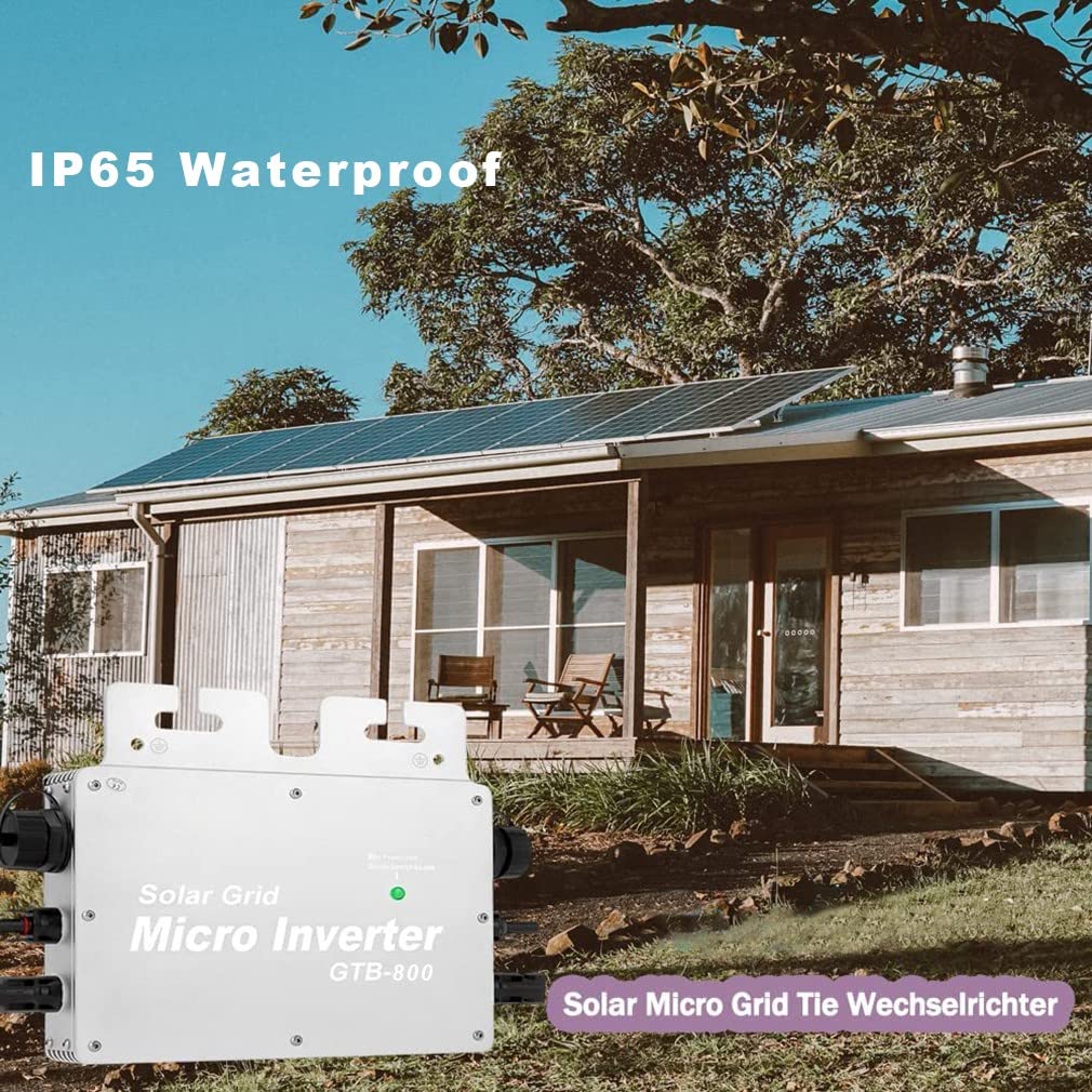 600W/700W/800W Micro-Onduleur Solaire Grid Tie Micro Onduleur Smart Micro Inverter 110V/220V WiFi Solar Grid Inverter Ip65 ImperméAble MPPT Grid Tie Inverter Efficacité 99,5%