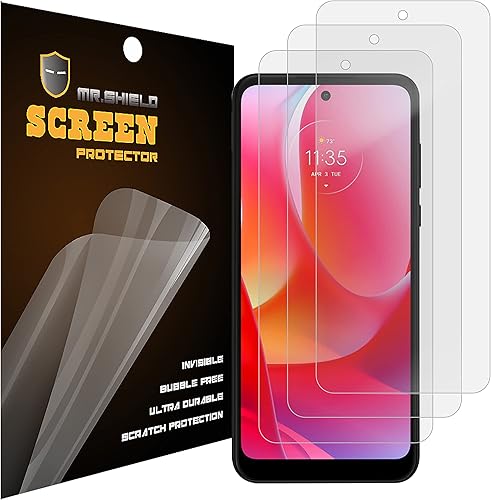 Mr.Shield Protector de pantalla puede usarse con Motorola MOTO G Play (2023) antirreflejos [mate] [paquete de 3] (material PET)
